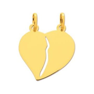 Pendentif coeur sécable or jaune