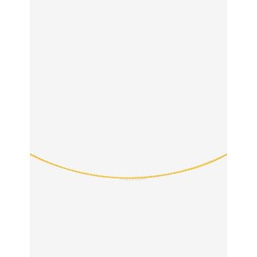 Collier Cable Or Jaune