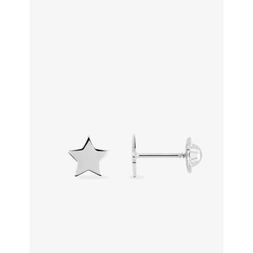 Boucles D'oreilles  Clou+Vis Or Blanc