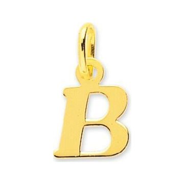 Pendentif lettre or jaune