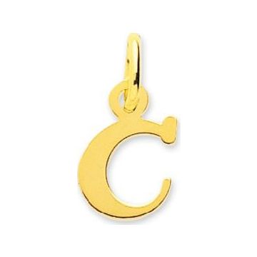 Pendentif lettre or jaune