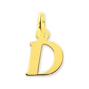Pendentif lettre or jaune