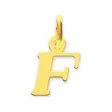 Pendentif lettre or jaune