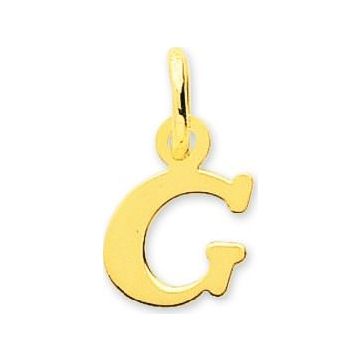 Pendentif lettre or jaune