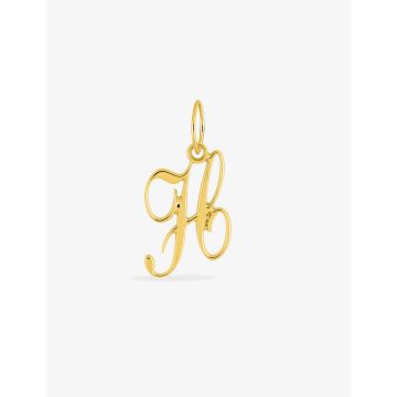 Pendentif lettre H or jaune
