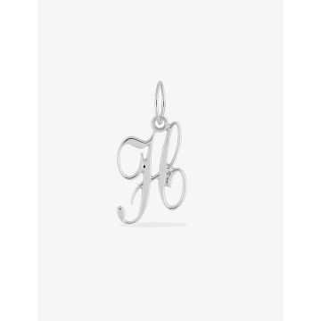 Pendentif Lettr H Or Blanc