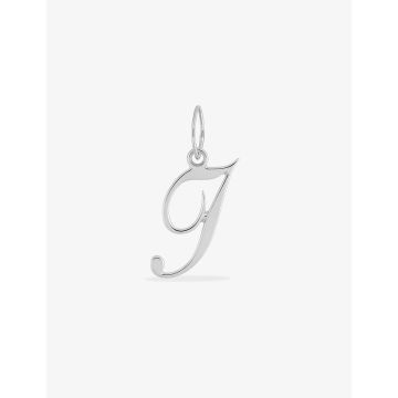 Pendentif Lettr I Or Blanc