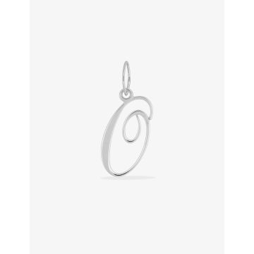 Pendentif Lettr O Or Blanc