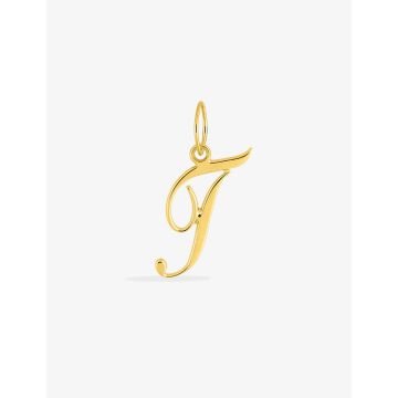 Pendentif lettre T or jaune