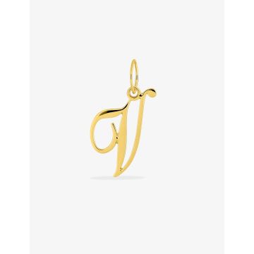 Pendentif lettre V or jaune
