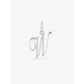 Pendentif Lettr W Or Blanc