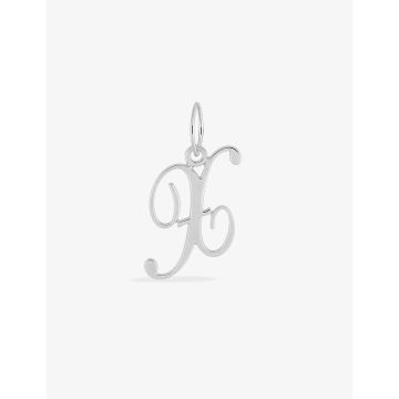 Pendentif Lettr X Or Blanc