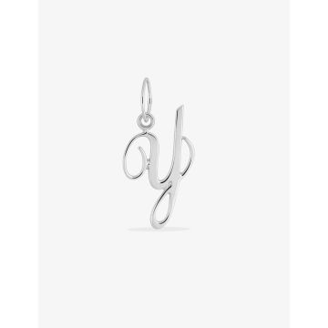 Pendentif Lettr Y Or Blanc