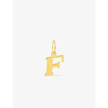 Pendentif lettre F or jaune