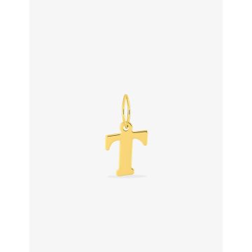 Pendentif lettre T or jaune