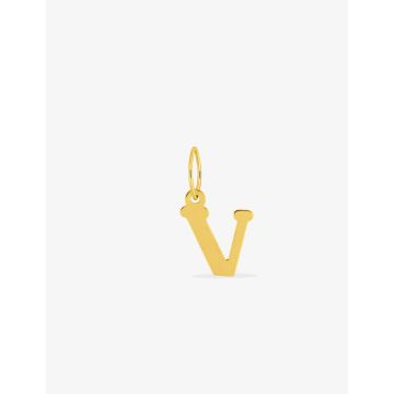 Pendentif lettre V or jaune