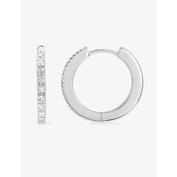 Boucles D'oreilles  Créoles Diamant 0.15ct Gh-P1p2
