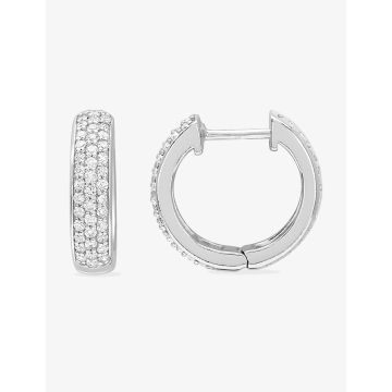 Boucles D'oreilles  Créoles Diamant 0.50ct Gh-P1p2