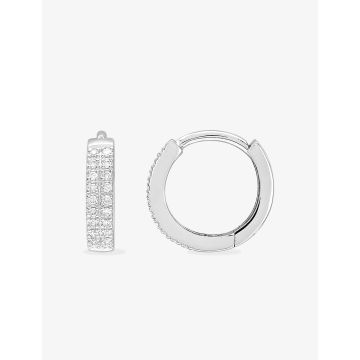 Boucles D'oreilles  Créoles Diamant 0.12ct Gh-P1p2