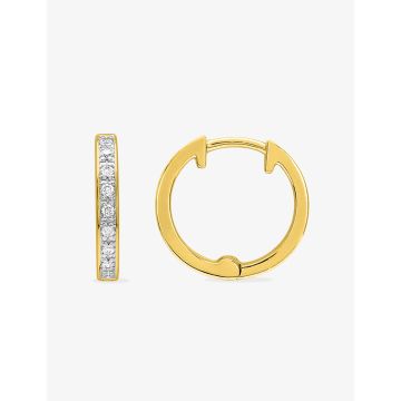 Boucles D'oreilles  Créoles Diamant 0.07ct Gh-P1p2