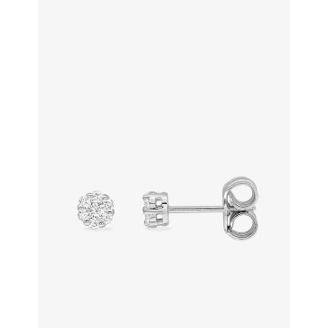 Boucles D'oreilles  Clou Diamant 0.15ct Gh-Si Or Blanc