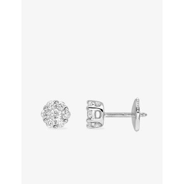Boucles D'oreilles  Clou Diamant 0.30ct Gh-P1p2 Or Blanc