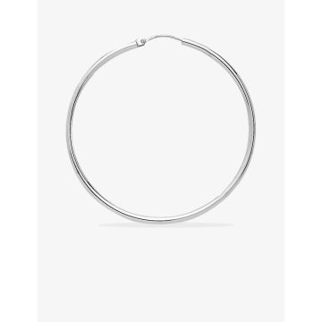 Créoles fil rond or750 blanc