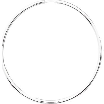 Créoles fil rond or750 blanc