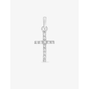 Pendentif Diamant 0.10ct Gh-Si Or Blanc