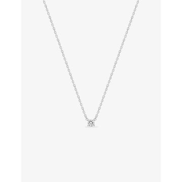 Collier Diamant 0.08ct Gh-P1p2 Or Blanc