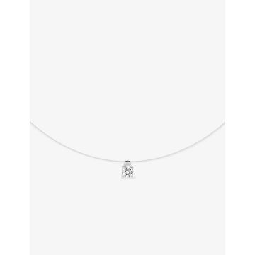 Collier Diamant 0.14ct Gh-P1p2 Or Blanc