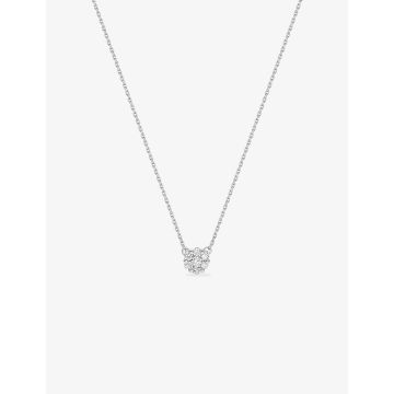 Collier Diamant 0.15ct Gh-Si Or Blanc