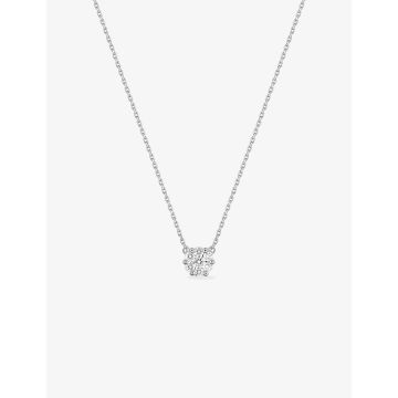 Collier Diamant 0.25ct Gh-P1p2 Or Blanc