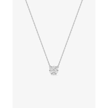 Collier Diamant 0.30ct Gh-Si Or Blanc