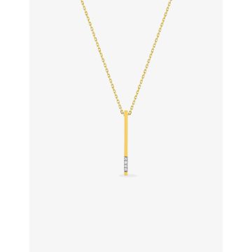 Collier Diamant 0.01ct Gh-P1p2 Bicolore