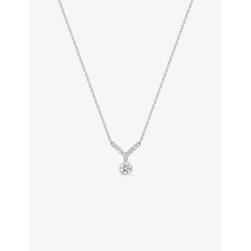Collier Diamant 0.24ct Gh-P1p2 Or Blanc