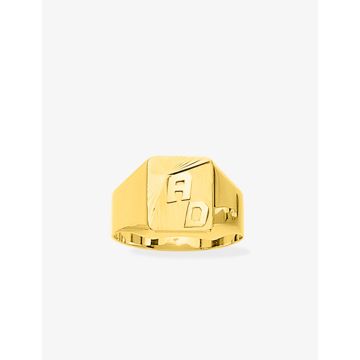 Chevalière or jaune 2x200 or jaune