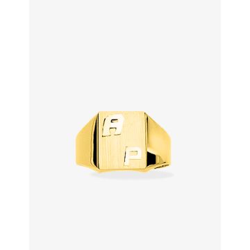 Chevalière or jaune 2x200 or jaune