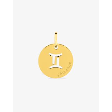 Pendentif Zodiaque Gémeaux Or Jaune