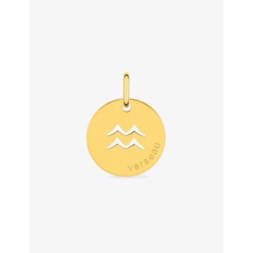 Pendentif Zodiaque Verseau Or Jaune