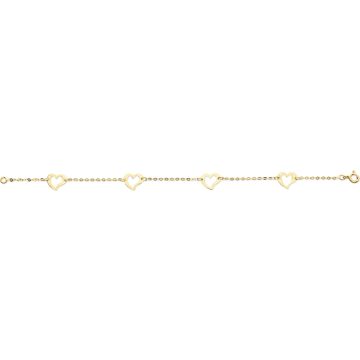 Bracelet fantaisie or jaune