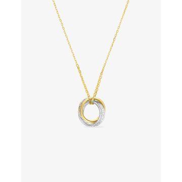 Collier 42cm Bicolore