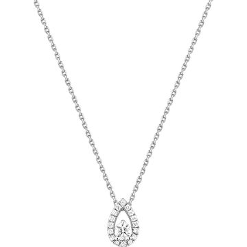 Collier Diamant 0.15+0.093=0.243ct Or Blanc