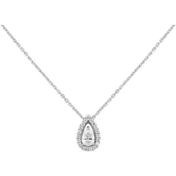 Collier Diamant 0.30+0.11=0.41ct Or Blanc