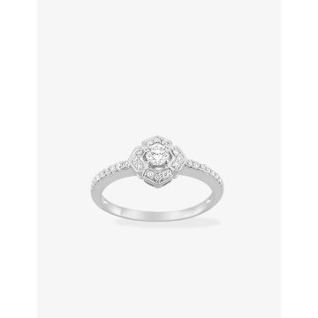 Bague Diamant 0.15+0.16=0.31 Or Blanc