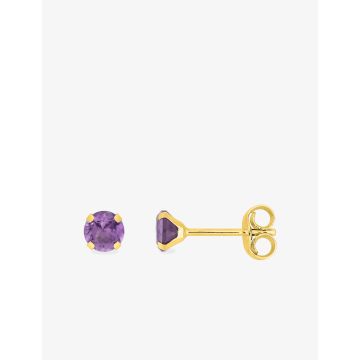 Boucles D'oreilles  Clou. 4grif Am. 4mm. 0.44c Or Jaune