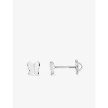 Boucles D'oreilles  Clou+Vis Or Blanc