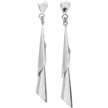 Boucles D'oreilles  Pendantes Or Blanc