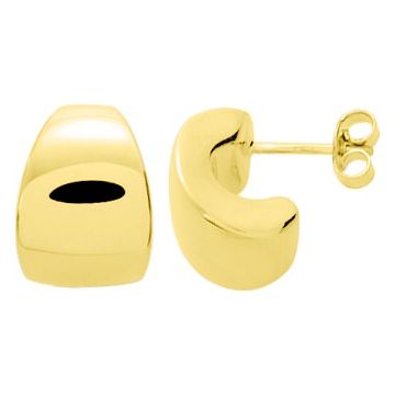 Boucles D'oreilles  Créoles  Or Jaune