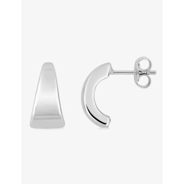 Boucles D'oreilles  Créoles  Or Jaune+Rh